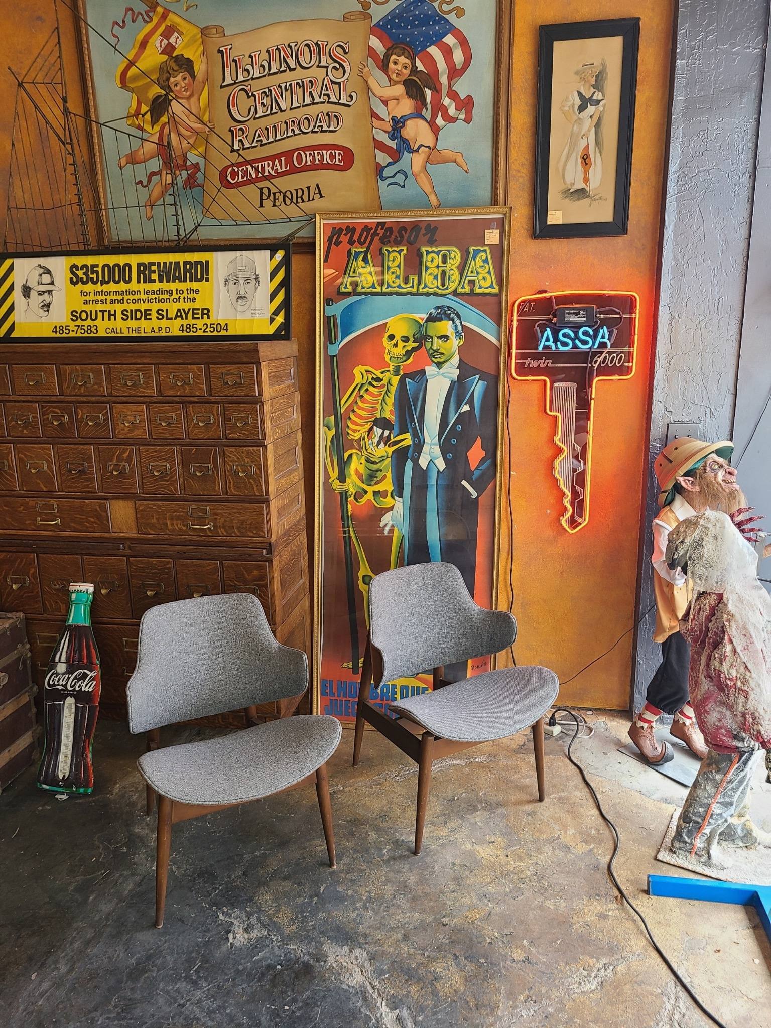 Antique showroom vignette vintage signs Americana advertising art collectibles Las Vegas