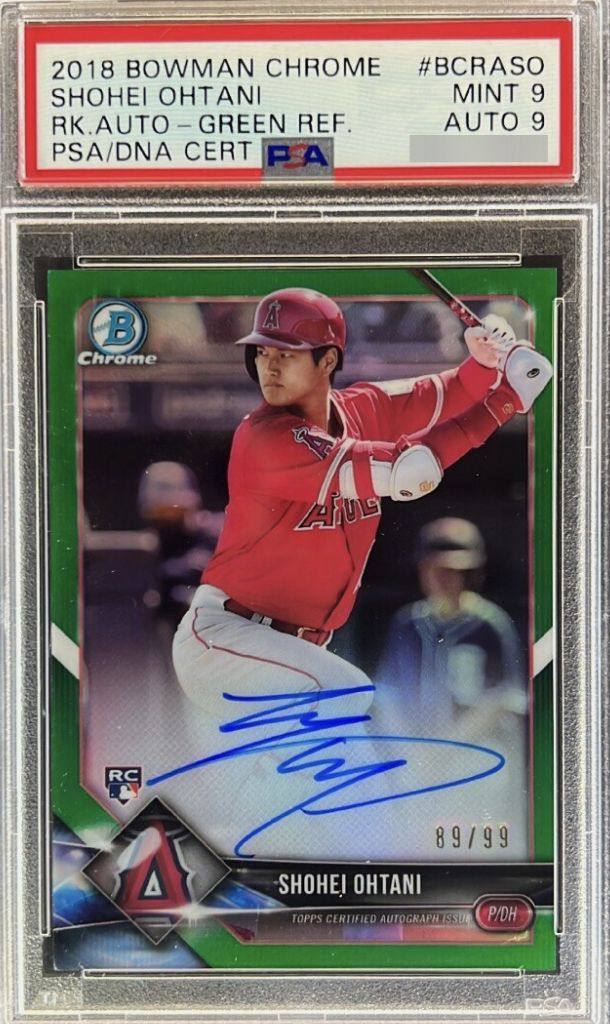 Shohei Ohtani rookie autograph cards rare parallels modern sports collectibles Las Vegas card buyer